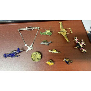 Large Lot of Aviation Airplane Pins